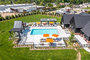 Swimming Pool with Sundeck at Uptown Square Apartments, Troy, 48083